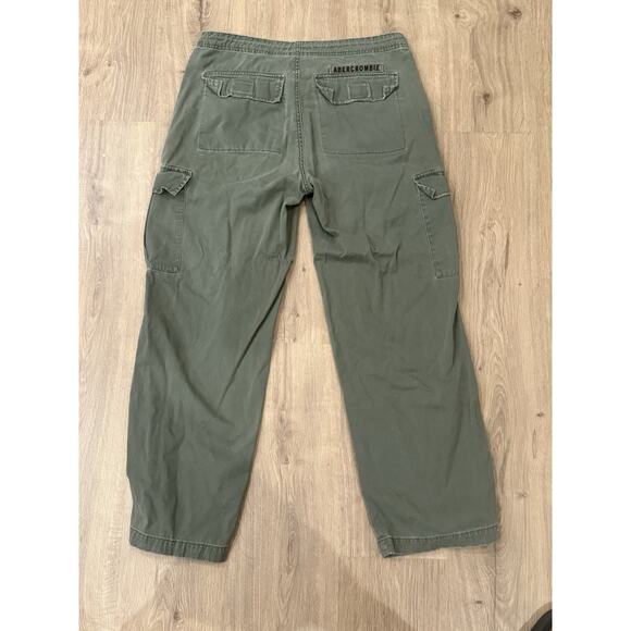 Vintage 90’s / Y2K Abercrombie & Fitch Paratrooper Cargo Pants Sz Medium Green - Picture 8 of 8